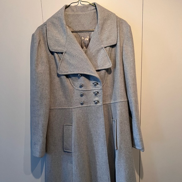 Beautiful grey wool vintage coat - Picture 1 of 12